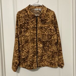 Zenergy by Chicos Multicolored Outdoor Lightweight Longsleeve Shirt Size 3